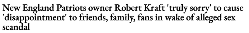 Illustration for article titled Everyone Fell For Robert Kraft's "Apology"Â